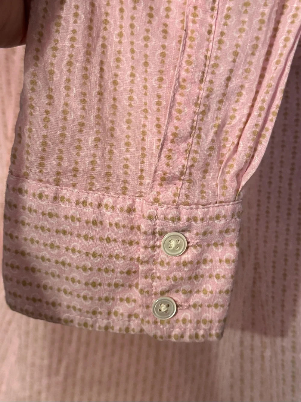 J.Crew Pink Micro Stripe Cotton Button Down Perfect Shirt M